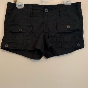 Black lightweight cotton American Rag shorts